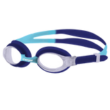 Vorgee Dolphin Junior Swim Goggles – Clear Almond Lens, Soft One-Piece Silicone Kids Goggles (Ages 2 to 8 Years)