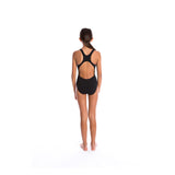 Vorgee Girls' Freestyler One Piece Swimsuit - Black - Comfort Action