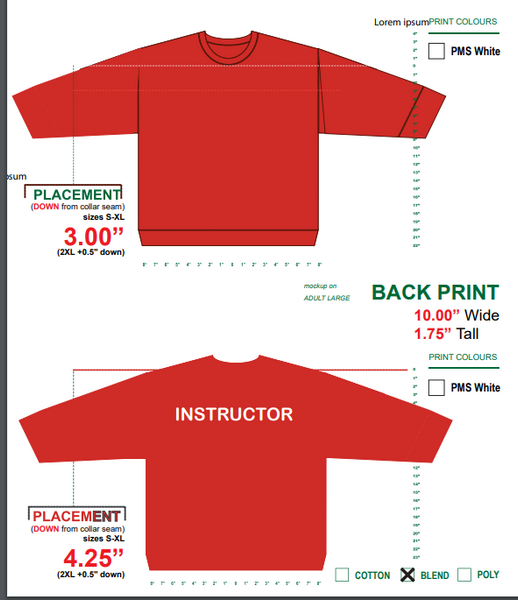 CHLLSSLY Chlorine Resistant Short Sleeve - Red - Instructor