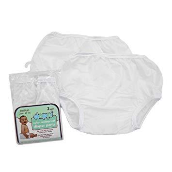 Dappi Waterproof 100-Percent Nylon Diaper Pants, 2 Pack, (White) – JMC  Distribution LTD