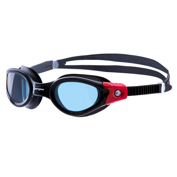 Vorgee Vortech Tinted Lens Swim Goggle-Black/Red